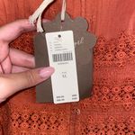 Anthropologie NWT $80 Forever That Girl Coral Ruffled Button Front Lace Cami XL Photo 14