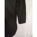 Love Story Women Blouse Xl Black V Neck Button‎ Pullover 3/4 Sleeve Photo 2