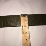 Catherine Dial Easley Embossed Wide Leather Belt Green Medium Artisan Texas Photo 3