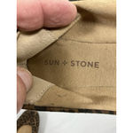 Womans Sun & Stone Slipon Ballet Shoes Size 10 Brown Animal Print Flexible Photo 4