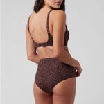 Athleta NWOT Bondi Bra Cup Bikini Top in Floral Camo Decadent Chocolate 32B/C Photo 2