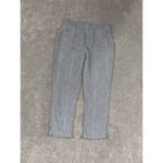 Free People  striped wild coast cropped trouser pants‎ size 2 Blue White Pockets Photo 1