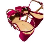Reformation NEW Monetta Satin Platform Heel Sandals Pink Sz 9.5 Photo 4