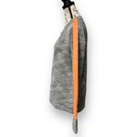 Athleta M Gray Orange Quilted Snowscape Sweatshirt Space Dye Pullover Yoga Gym Photo 2