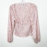 Princess Polly  Smocked Melvin Red and Black Polka Dot Ruffle Hem Top Sz. 6 Photo 3