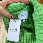 J.O.A. Just One Answer Women's Green Cable Knit Turtleneck Sweater Size L Size L Photo 6
