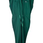 FIGS Technical Collection Emerald Green Surgical Scrub Jumpsuit Pockets XL Photo 0