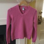 Gap Vintage Y2K Chunky V-Neck Sweater Pink - Sz Small Photo 11