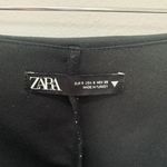 ZARA Black Asymmetrical Wrap Skort / Skirt Photo 2