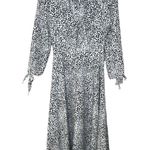 Princess Polly  Midi Dress Leopard Ditzy Animal Print Back Cut Out Dress - Size 0 Photo 3