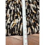 Abstract Print M/L Long Sleeve Maxi Dress Boho Tiered Chiffon Black Gold White Size undefined Photo 11