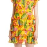 Farm Rio  Yellow Beaks and Bananas Layered Mini Dress Size S Photo 1