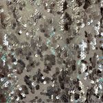 Lily White  Champagne Gold Iridescent Sequin Leopard Print Mini Skirt Photo 2