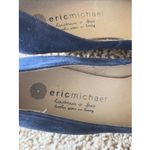 Eric Michael  Navy Blue Suede Leather TEVA Wedge Almond Toe Shoes Spain 38 7.5-8 Photo 5