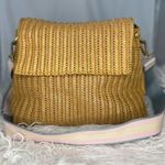 Eric Javits Straw Woven Tan Flap Crossbody Bag Photo 0