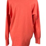 Max Studio Tunic Sweater Orange Size L large Round Hem Long Sleeve Photo 0