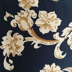 Evan Picone  Gold Floral Button Blouse Top Photo 5