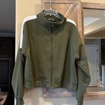 Roma Concept Vintage Retro Look Knit Jacket olive Green Comfy Roomy Small Medium Photo 3