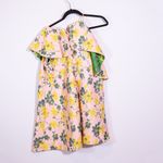 ASOS  Organza Bardot Yellow Pink Floral Flower Print Pattern Mini Dress 4 Photo 3