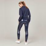 Spanx  Navy Patent Leather Pant Legging- Size Small Photo 1