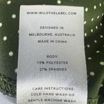 Wilo The Label Polka Dot High Rise Leggings Womens M Green Athleisure Sporty Size M Photo 6