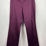 Women’s MODA International Size 8 Plum Straight Leg Slacks Purple Photo 0