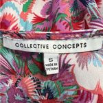 Collective Concepts Collective‎ Concepts Tropical Hawaiian Floral Print V-Neck Flutter Sleeve Dress Photo 5