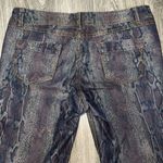 a.n.a  Dark Rainbow Snakeskin Skinny Crop Jeans Size 12 Petite Photo 3