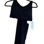 Athleta NWT  2-In-1 Ultimate Support Bra Top Black Small Photo 5