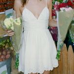 ZARA  White Spaghetti Strap bohemian crochet summer vacation sundress Dress Photo 7