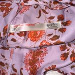 Free People New  On My Own Floral Satin Nightgown Dress lilac combo sz S Photo 9