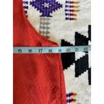 Bobeau Red Chiffon Sleeveless Ruffle Blouse Size Medium Zip Back Photo 7