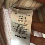 Free People We the Free -  Mauve and Green Poolside Vertical Striped Shirt Size M Photo 7