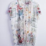 Johnny Was  Merida Mesh Slip Blouse Sheer Photo 1