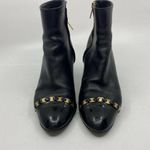 Salvatore Ferragamo Msrp$730 Booties W/ Gold signa Photo 1