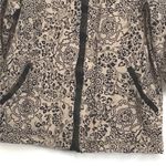 Soma  Intimates Floral Zip Up Jacket Cardigan Sweater Size 10 with 3/4 sleeves Photo 3