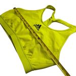 Adidas Women's Yellow Logo Sports Bra Unpadded Stretch Athletic Outdoors Size XL Photo 6