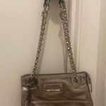 Ellen Tracy Gold Silver  Convertible Crossbody Shoulder Bag Purse Photo 0