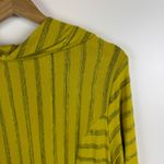 Ali Miles Striped Cowl Neck Tunic‎ Top Sz Medium Mustard Yellow Artsy Boho Comfy Photo 2