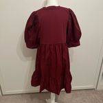 Tuckernuck En Saison Burgundy Mini Dress Sz L Red Size L Photo 3
