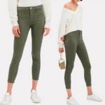 L'Agence  Margo Olive Green Skinny Mid Rise Cropped Ankle Jeans Size 28 Photo 1