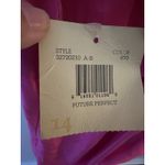 Dana Buchman  Silk Dress Vintage Size 14 Bright Pink Straps Cocktail Formal NEW Photo 3