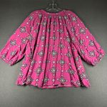 Crown & Ivy Curvy Blouse Womens 3X Geometric Print V Neck 3/4 Sleeve Tunic Top Photo 8