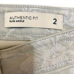 J.Jill NWT Denim Authentic Fit Slim Ankle Floral Light Wash Jeans Size 2 Photo 6