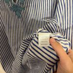 Roberta Roller Rabbit  Blue and White Striped Tunic Size Medium Photo 4