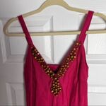 Metrostyle Linen Beaded V Photo 1