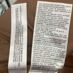 ZARA  tan faux leather drawstring jogger size M Photo 13