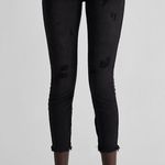 One Teaspoon NWT High Waist Freebird Zipper Hem Skinny Jean Black Oak Size 27 Photo 1