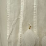 Zimmermann NWT  Petal Appliqué Linen Silk Corset Gown White Midi Dress Size 1 Photo 15