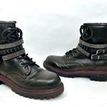 Rhinestone Belted Combat Boot by Rock & Candy size 7.5 Photo 2
